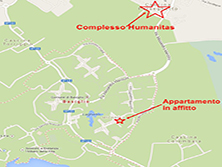 Come arrivare alla clinica Humanitas dall'appartamento